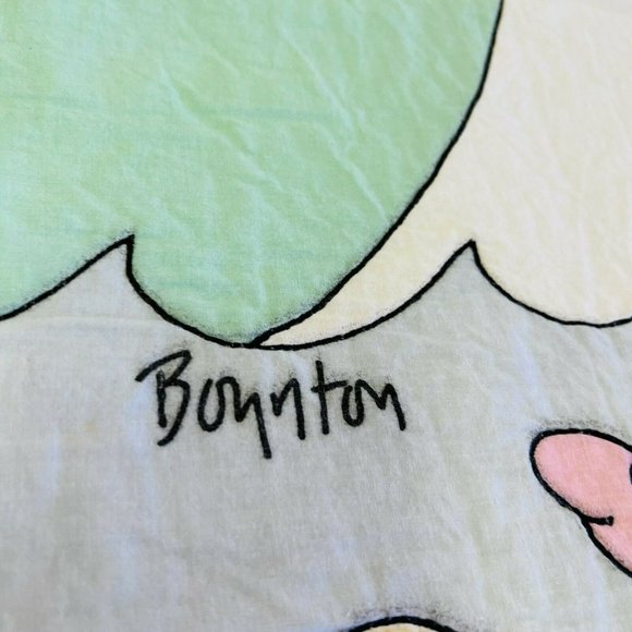 vintage Boynton cat nursery wall hanging quilted handmade kids kitty Meow - Picture 3 of 12